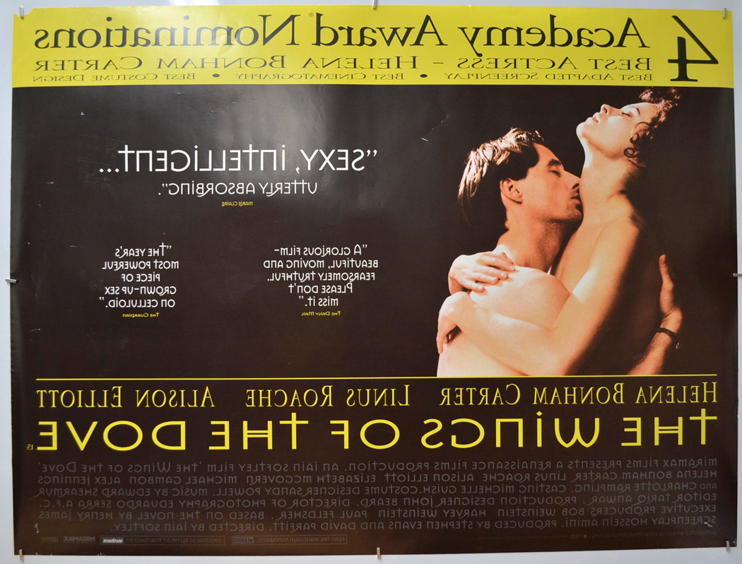 THE WINGS OF THE DOVE (Back) Cinema Quad Movie Poster