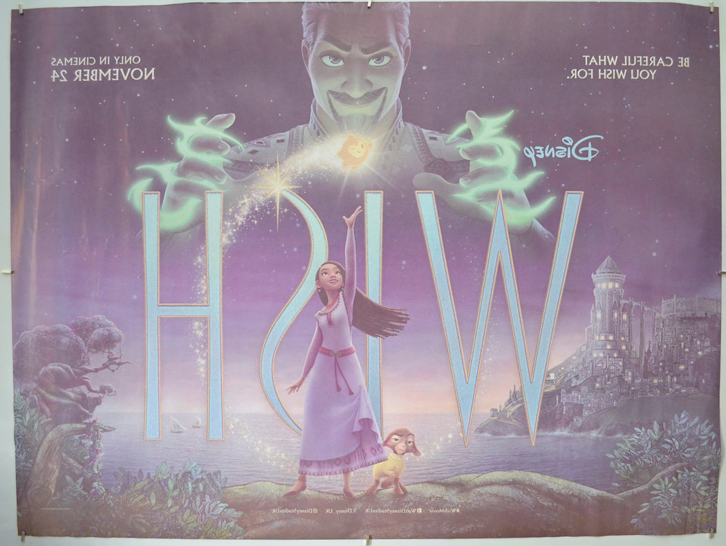 WISH (Back) Cinema Quad Movie Poster