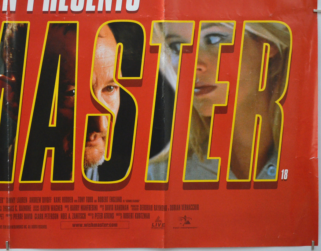 WISHMASTER (Bottom Right) Cinema Quad Movie Poster