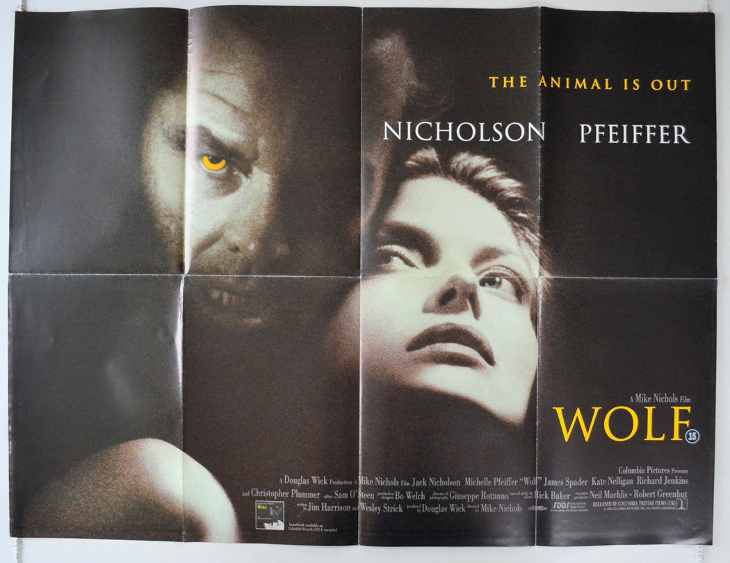 Wolf Original Quad Poster - Film Poster - Movie Poster