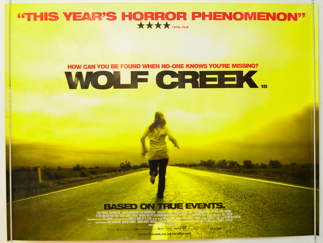 Wolf Creek Original British Quad Poster - Film Poster - Movie Poster
