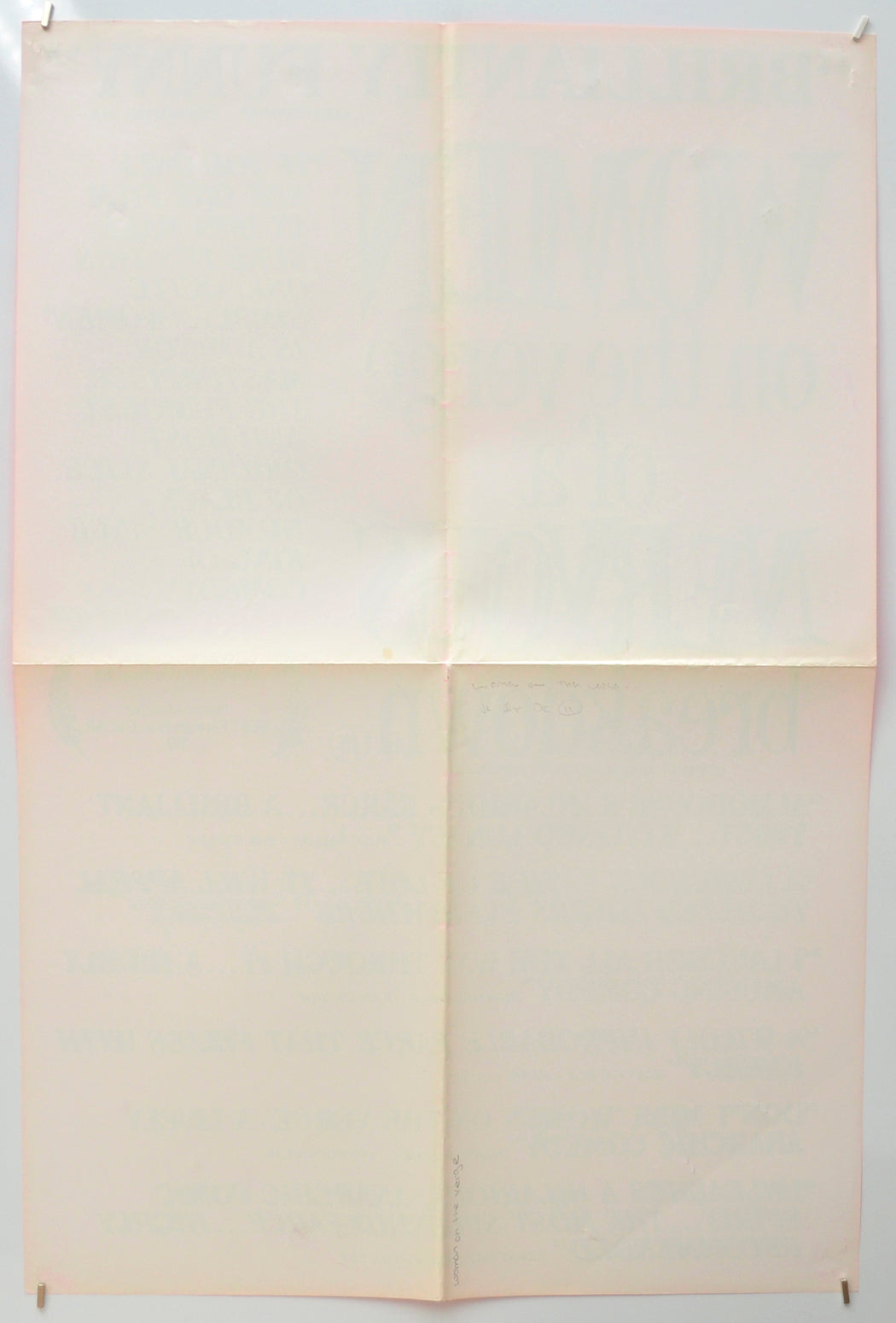 WOMEN ON THE VERGE OF A NERVOUS BREAKDOWN (Back) Cinema Double Crown Movie Poster