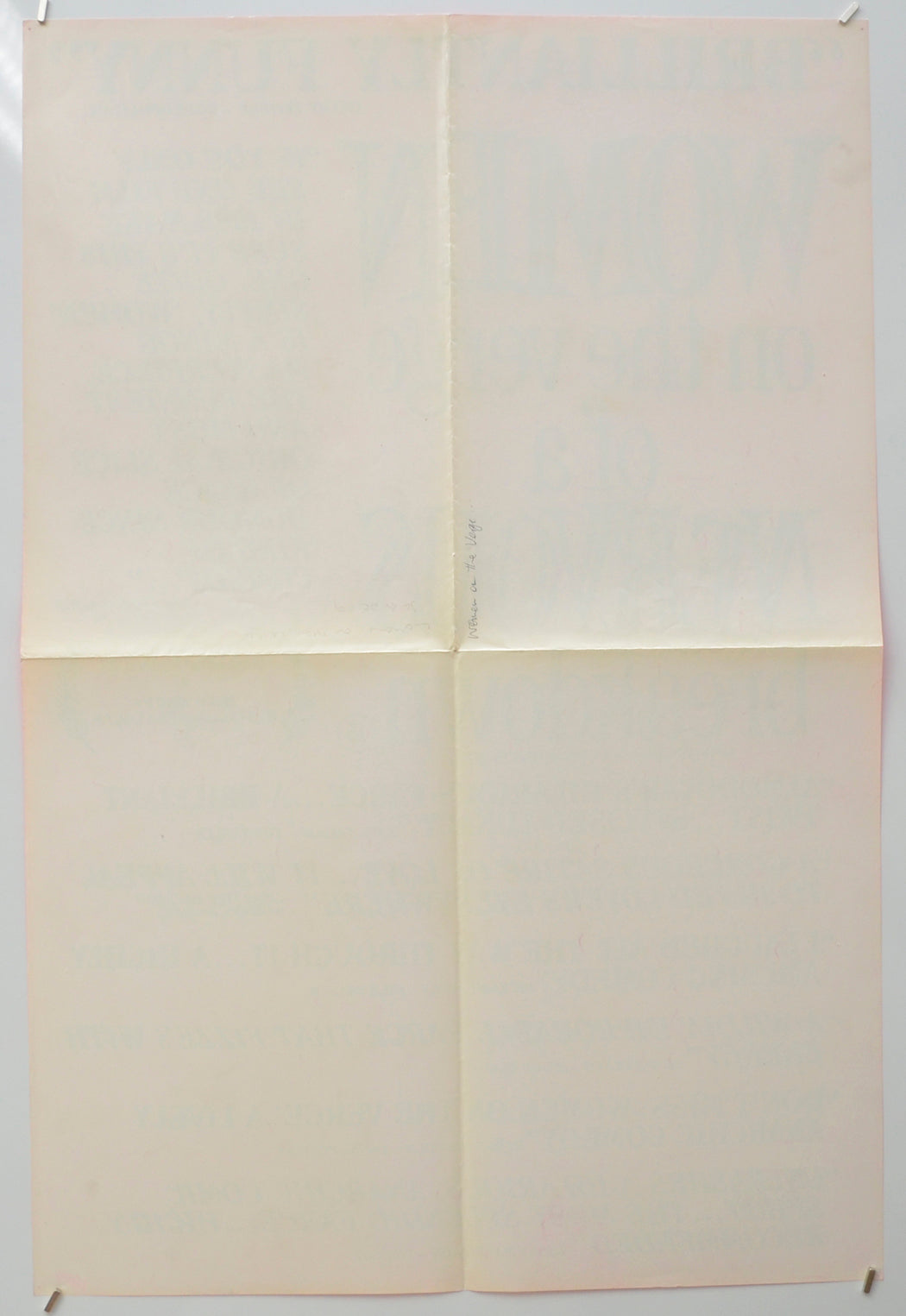 WOMEN ON THE VERGE OF A NERVOUS BREAKDOWN (Back) Cinema Double Crown Movie Poster