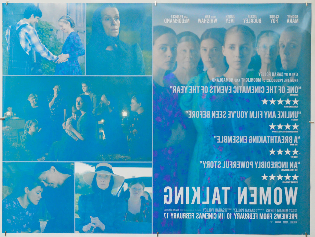 Women Talking (Back) Cinema Quad Movie Poster