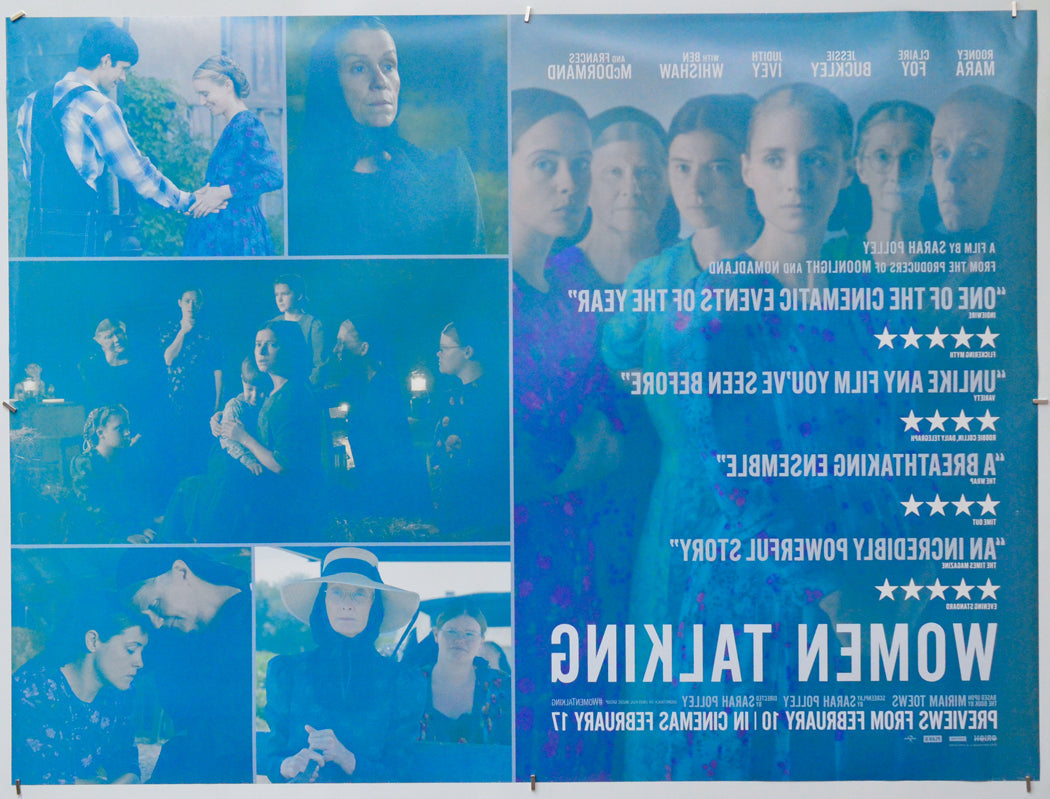 Women Talking (Back) Cinema Quad Movie Poster