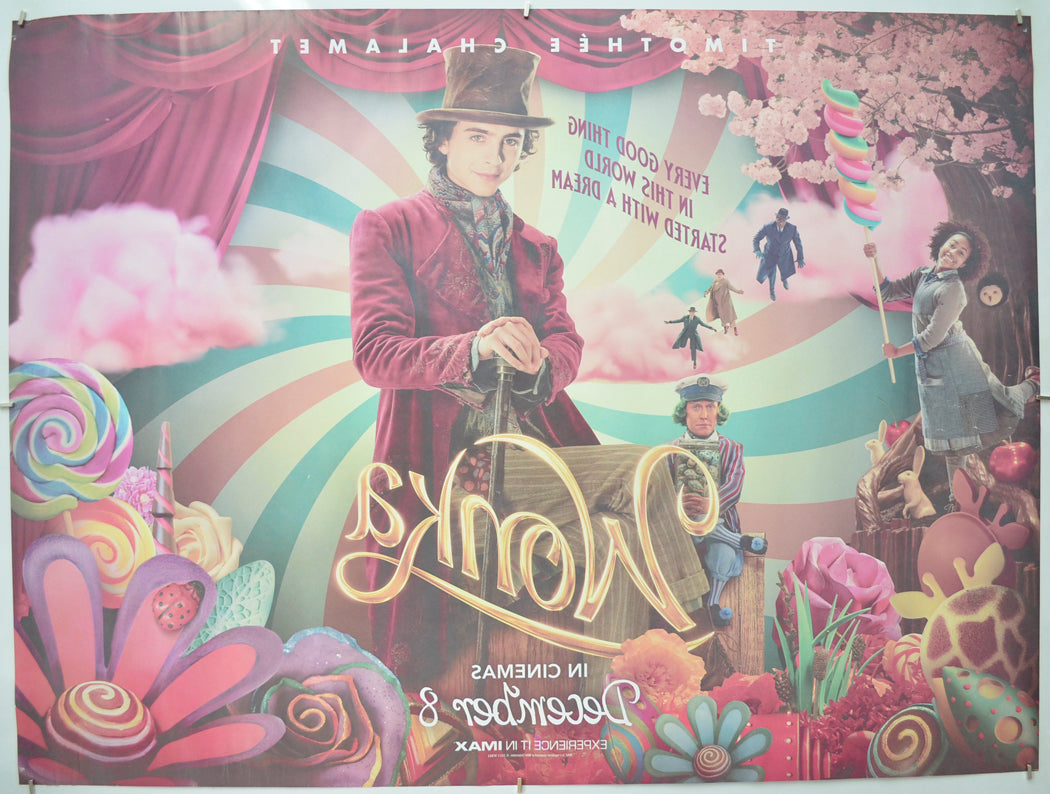 WONKA (Back) Cinema Quad Movie Poster