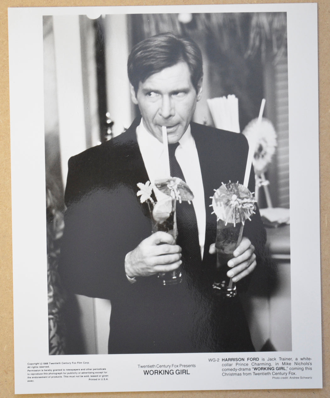 WORKING GIRL (Still 4) Cinema Black and White Press Stills