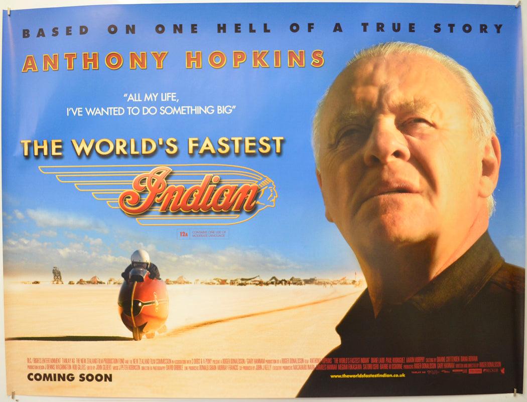 The World's Fastest Indian Original Quad Poster - Film Poster - Movie Poster