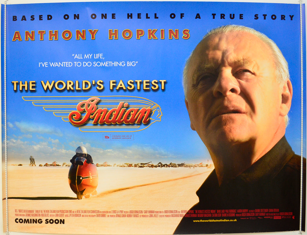 The World's Fastest Indian Original British Quad Poster - Film Poster - Movie Poster