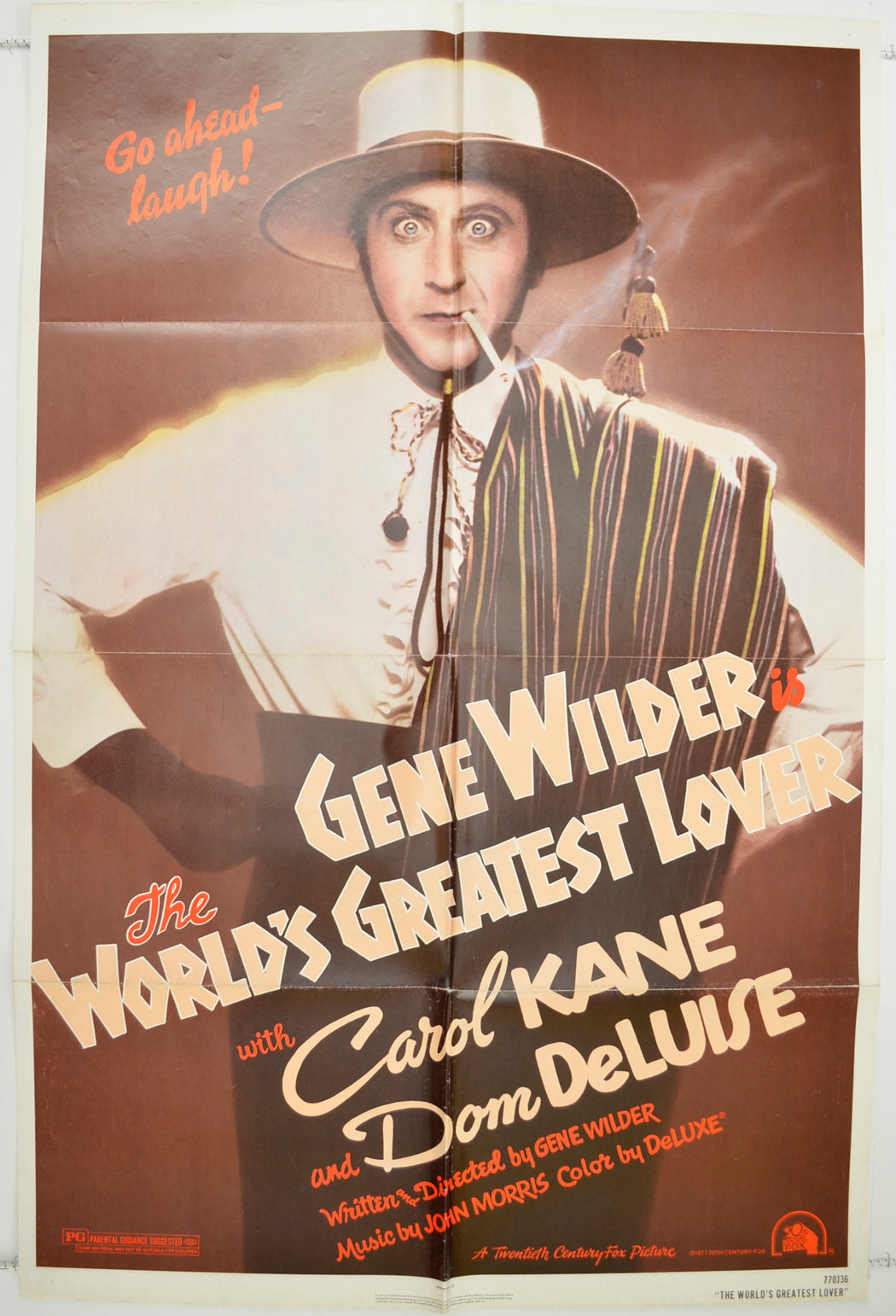 The World's Greatest Lover Original One Sheet Poster - Film Poster - Movie Poster