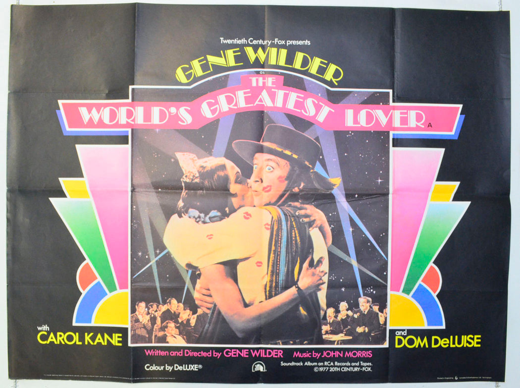 The World's Greatest Lover Original British Quad Poster - Film Poster - Movie Poster