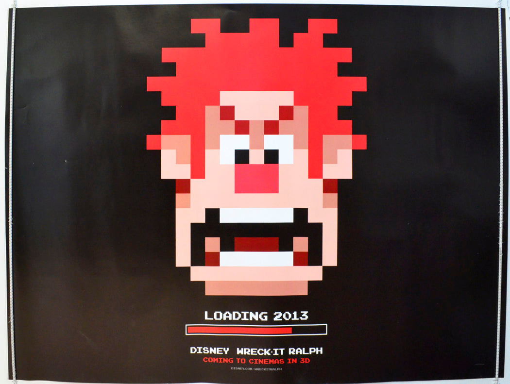 Wreck-It Ralph (Teaser / Advance Version) Original British Quad Poster - Film Poster - Movie Poster
