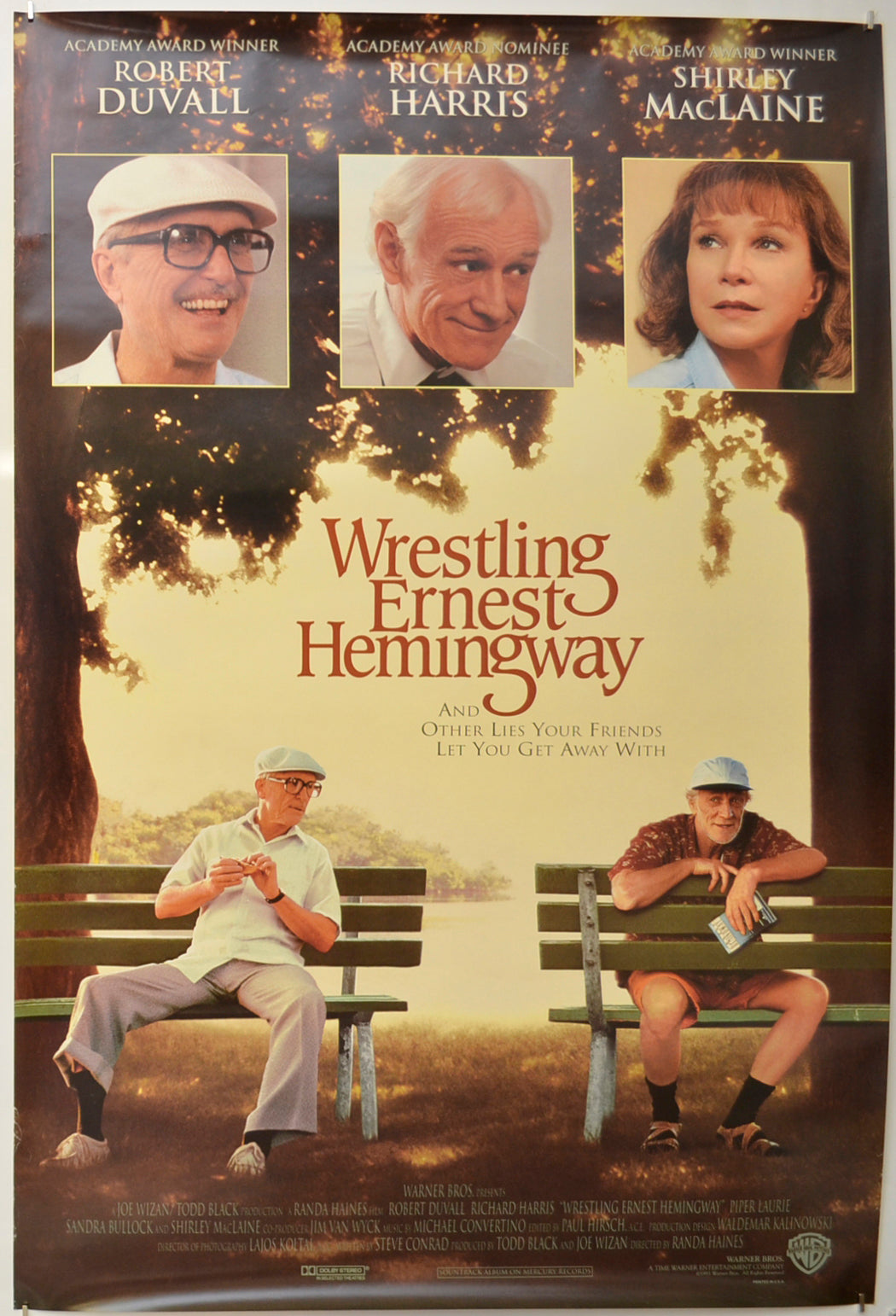 Wrestling Ernest Hemingway Original One Sheet Poster - Film Poster - Movie Poster