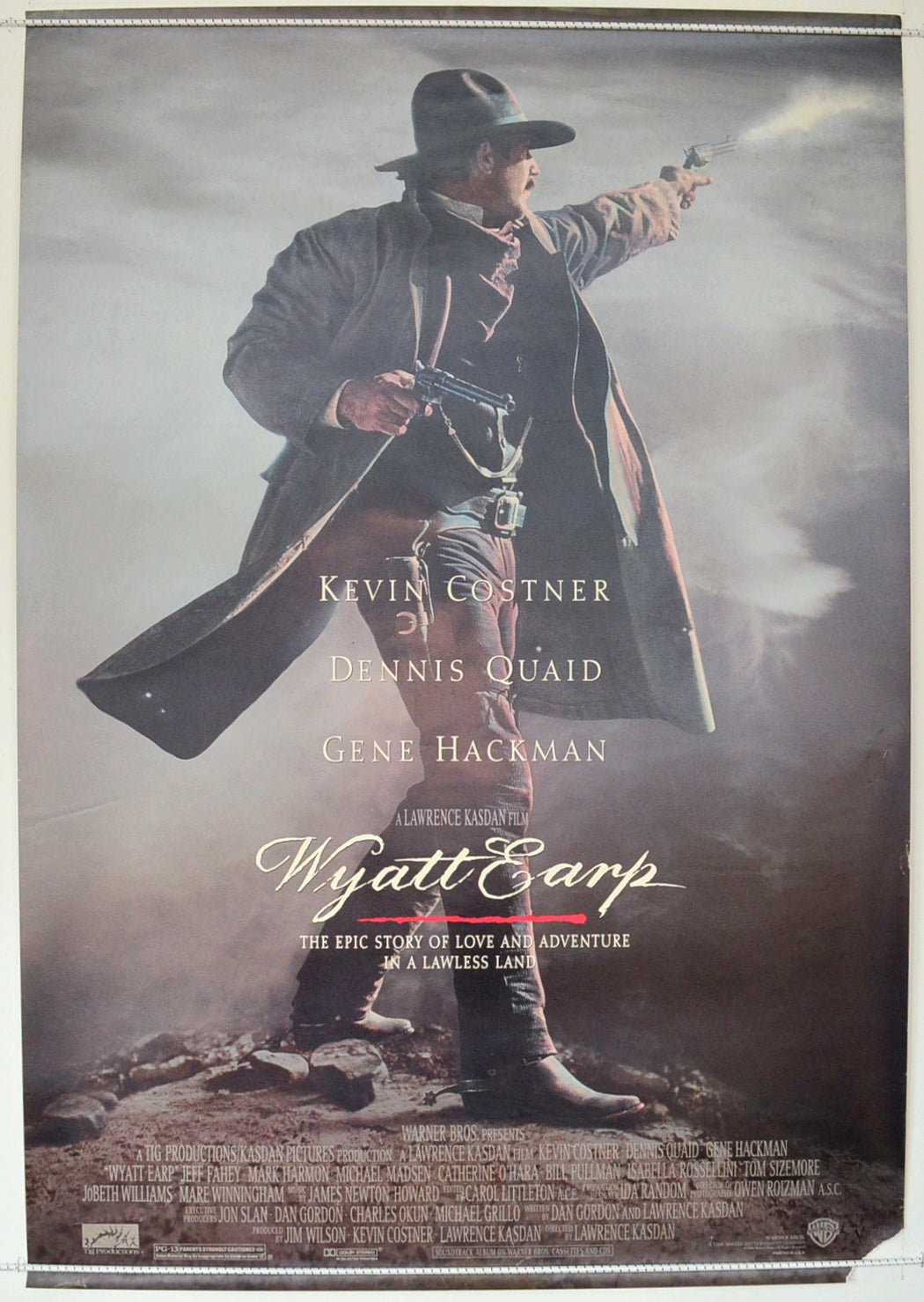 Wyatt Earp Original One Sheet Poster - Film Poster - Movie Poster