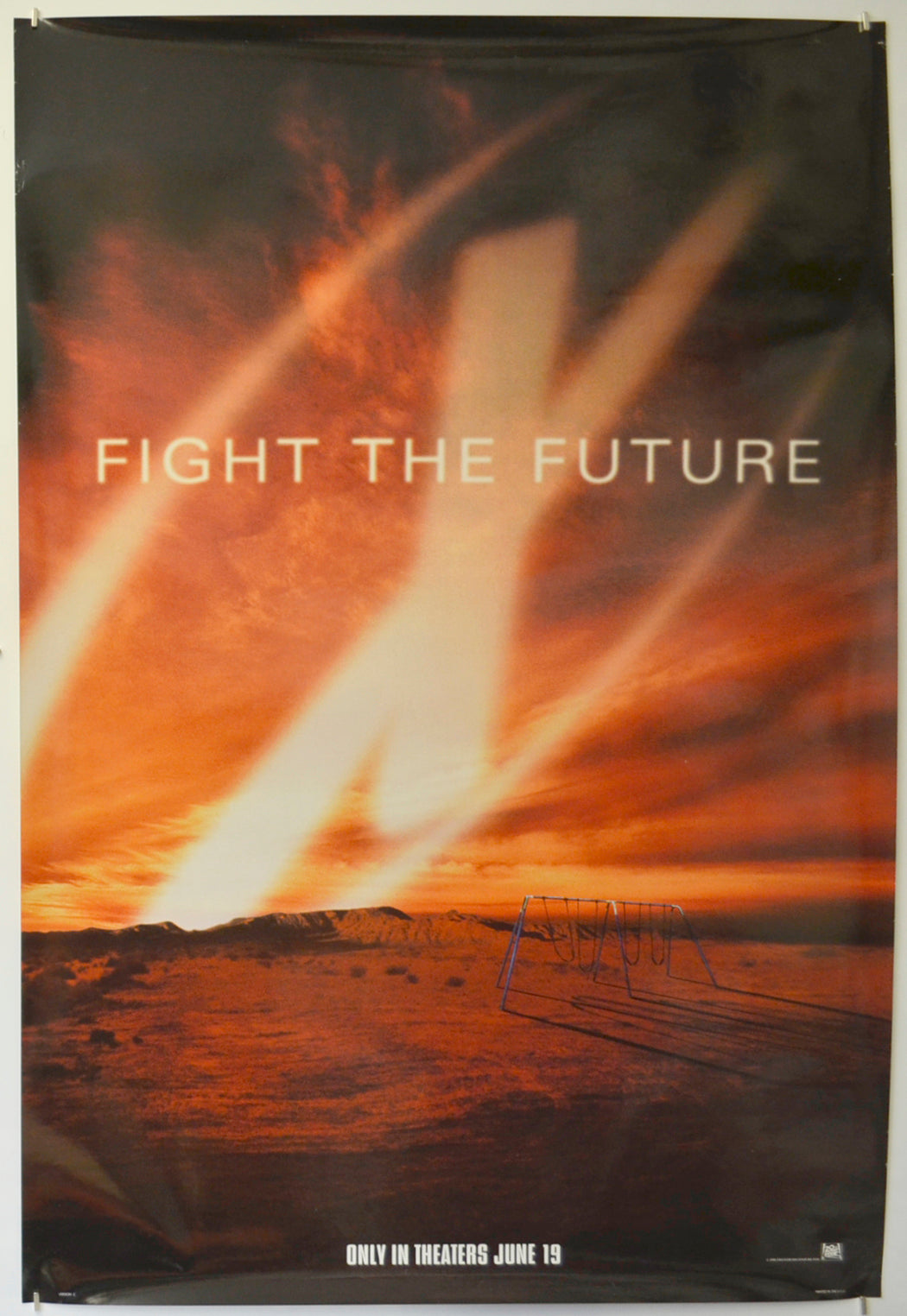 The X-Files (a.k.a. The X-Files : Fight The Future) (Teaser / Advance Version C) Original One Sheet Poster - Film Poster - Movie Poster