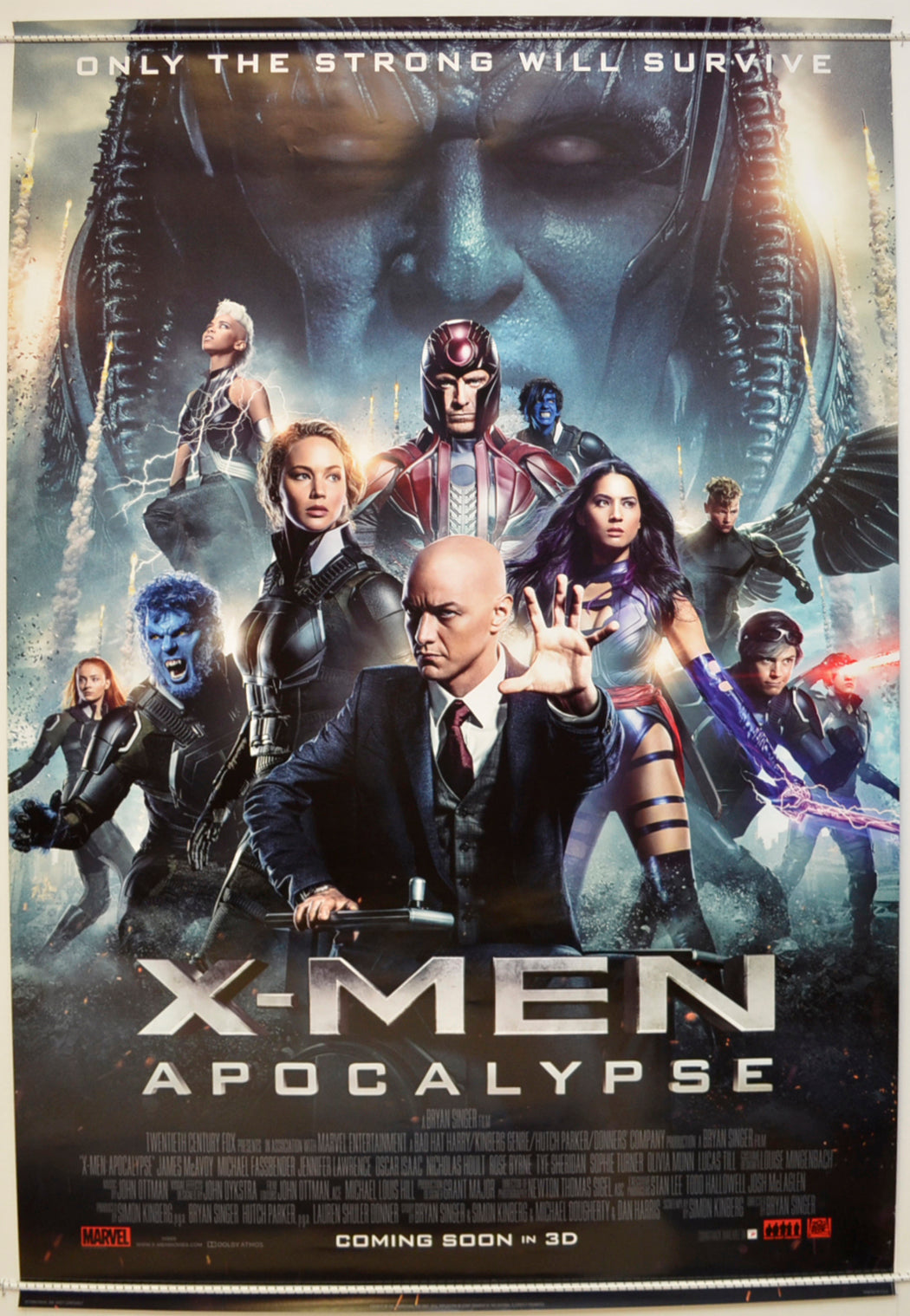 X-Men : Apocalypse (International One Sheet Poster - Campaign F) Original One Sheet Poster - Film Poster - Movie Poster