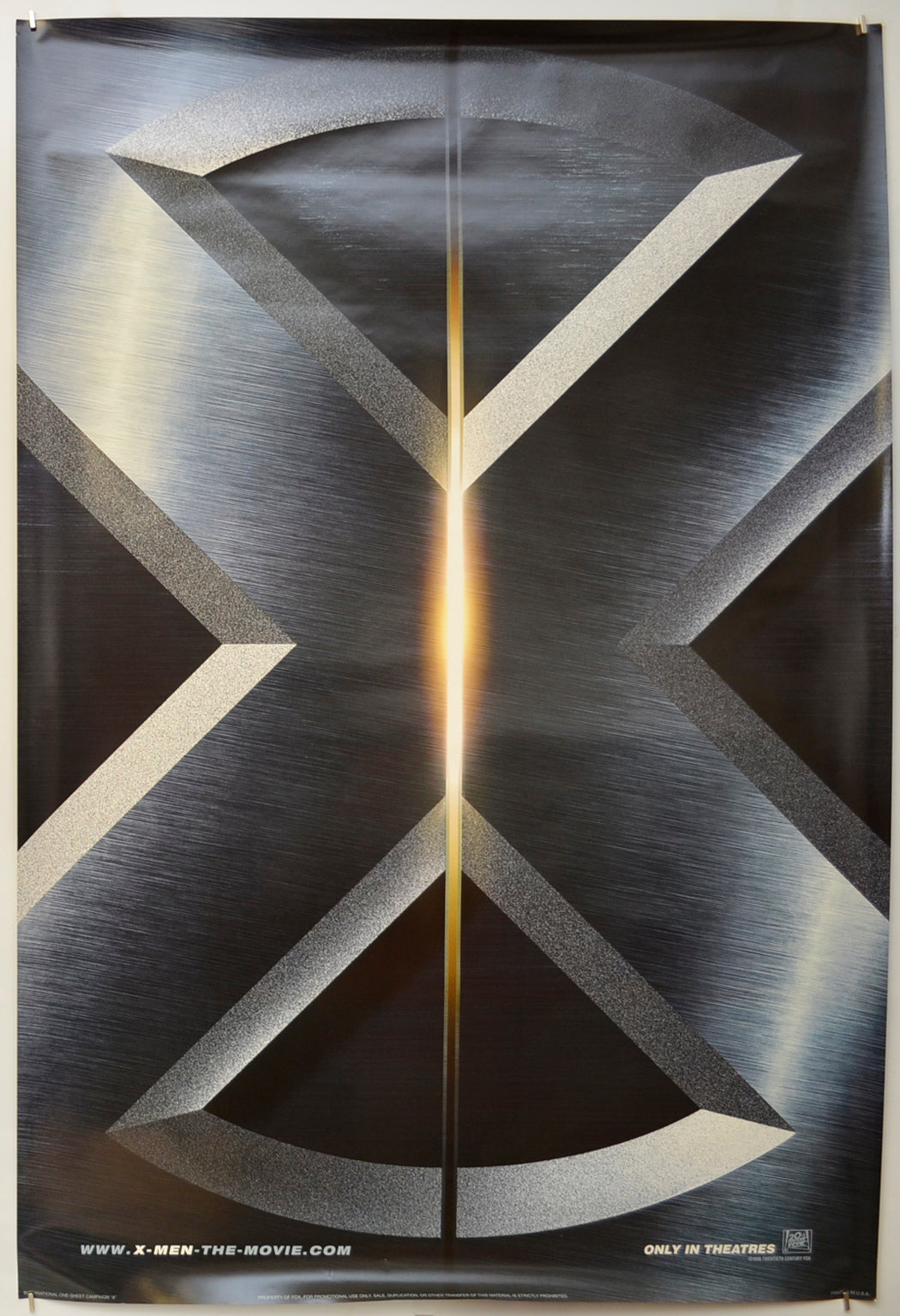 X-Men (Teaser / Advance Version) Original One Sheet Poster - Film Poster - Movie Poster