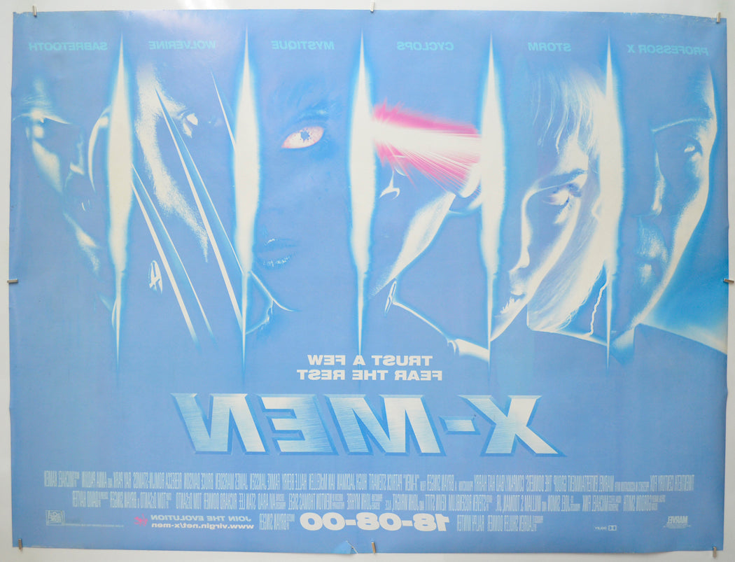 X-MEN (Back) Cinema Quad Movie Poster