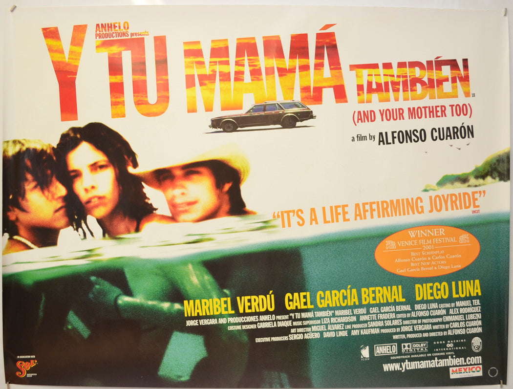 Y Tu Mama Tambien (a.k.a. And Your Mother Too) Original Quad Poster - Film Poster - Movie Poster