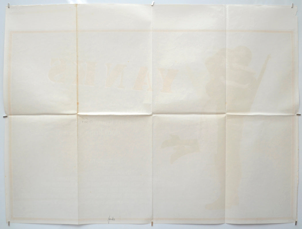 YANKS (Back) Cinema Quad Movie Poster