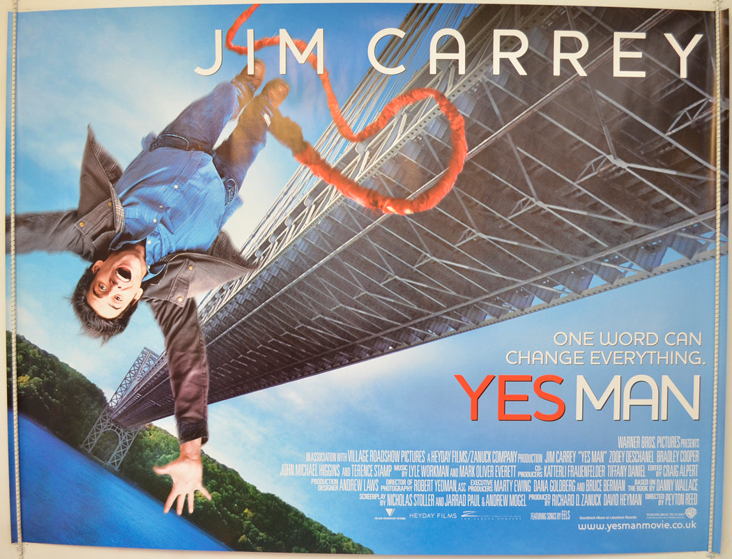 Yes Man Original Quad Poster - Film Poster - Movie Poster