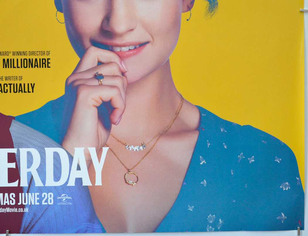 YESTERDAY (Bottom Right) Cinema Quad Movie Poster