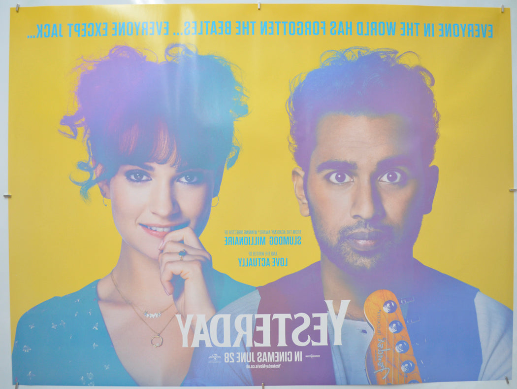 Yesterday (Back) Cinema Quad Movie Poster