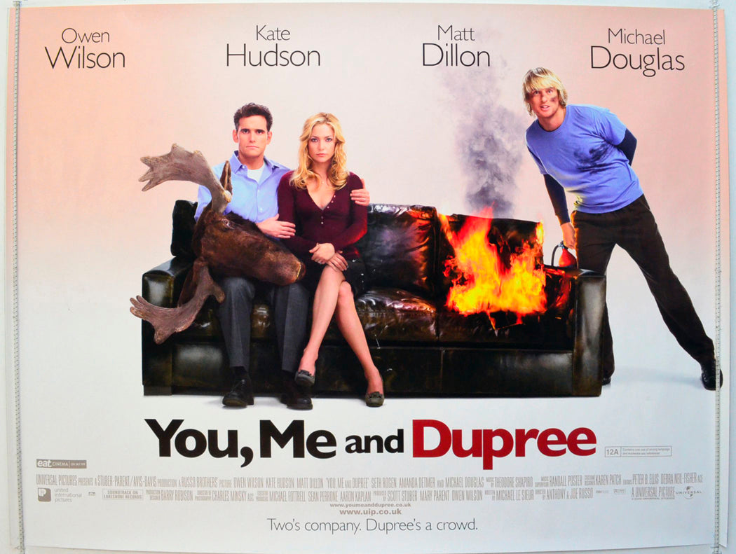 You, Me And Dupree Original British Quad Poster - Film Poster - Movie Poster