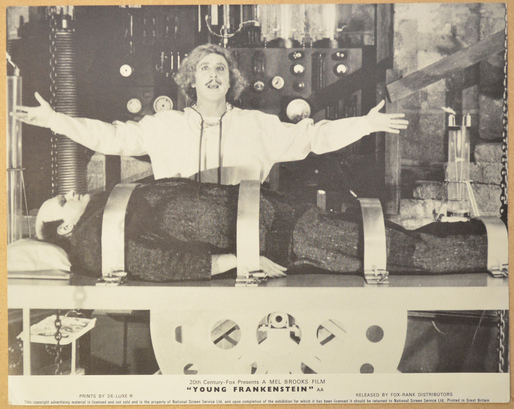 YOUNG FRANKENSTEIN (Card 8) Cinema Set of Black and White FOH Stills / Lobby Cards