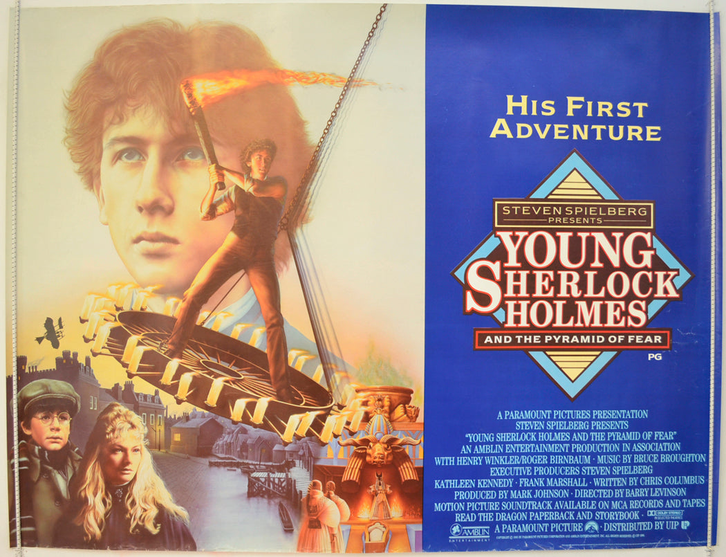 Young Sherlock Holmes Original Quad Poster - Film Poster - Movie Poster