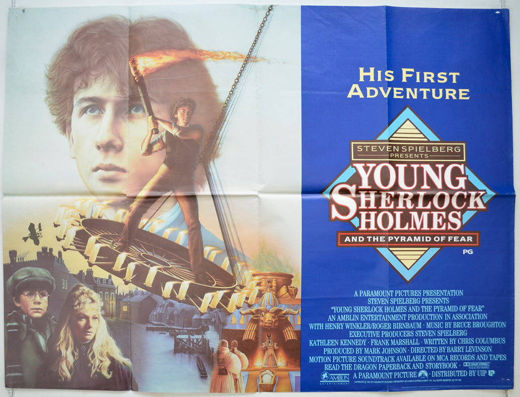 Young Sherlock Holmes Original Quad Poster - Film Poster - Movie Poster