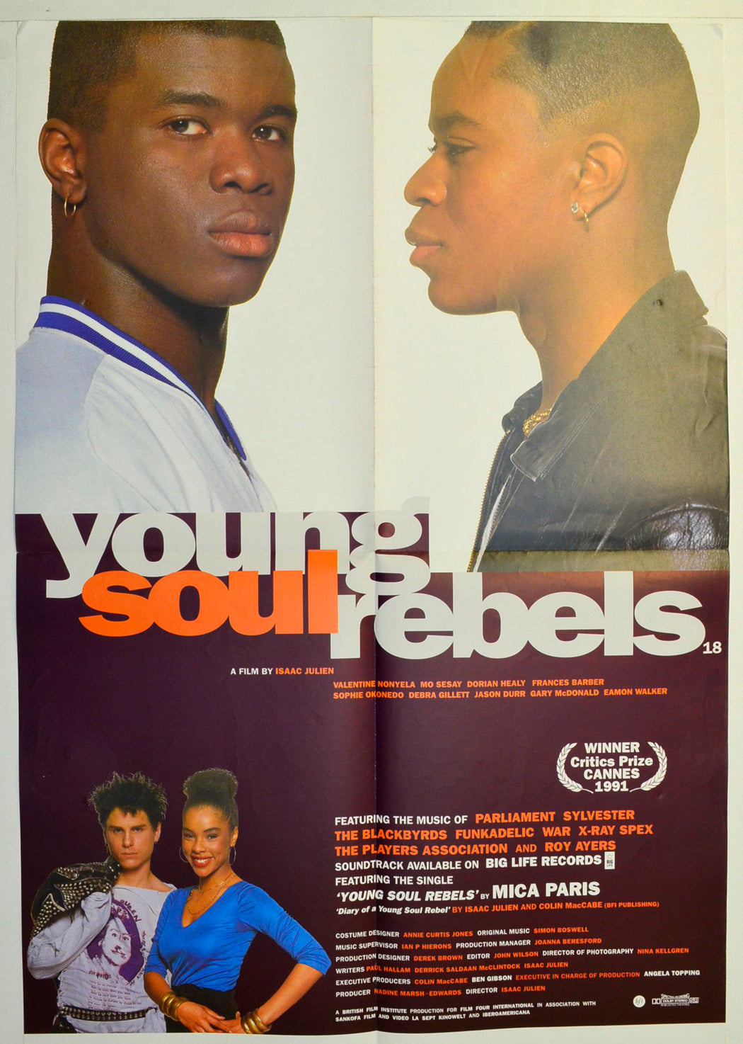 Young Soul Rebels Original Double Crown Poster - Film Poster - Movie Poster