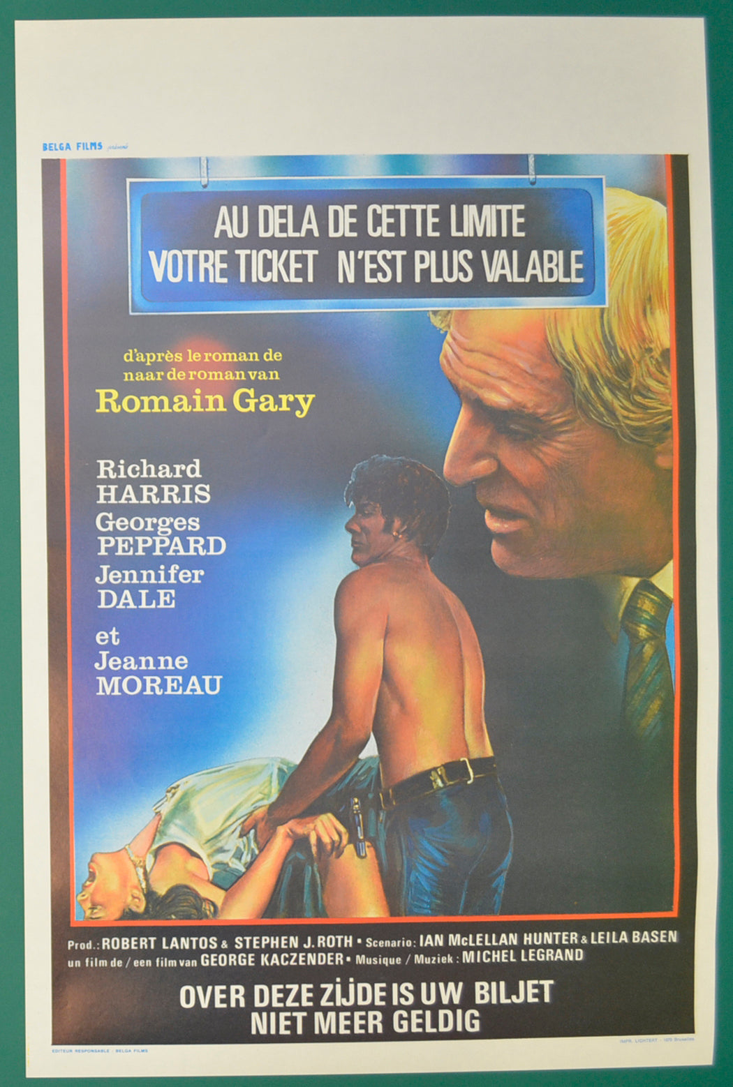 Your Ticket Is No Longer Valid Original Belgian Poster - Film Poster - Movie Poster