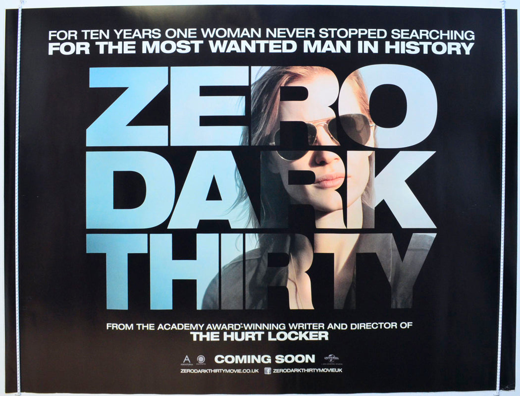 Zero Dark Thirty (Teaser / Advance Version) Original British Quad Poster - Film Poster - Movie Poster
