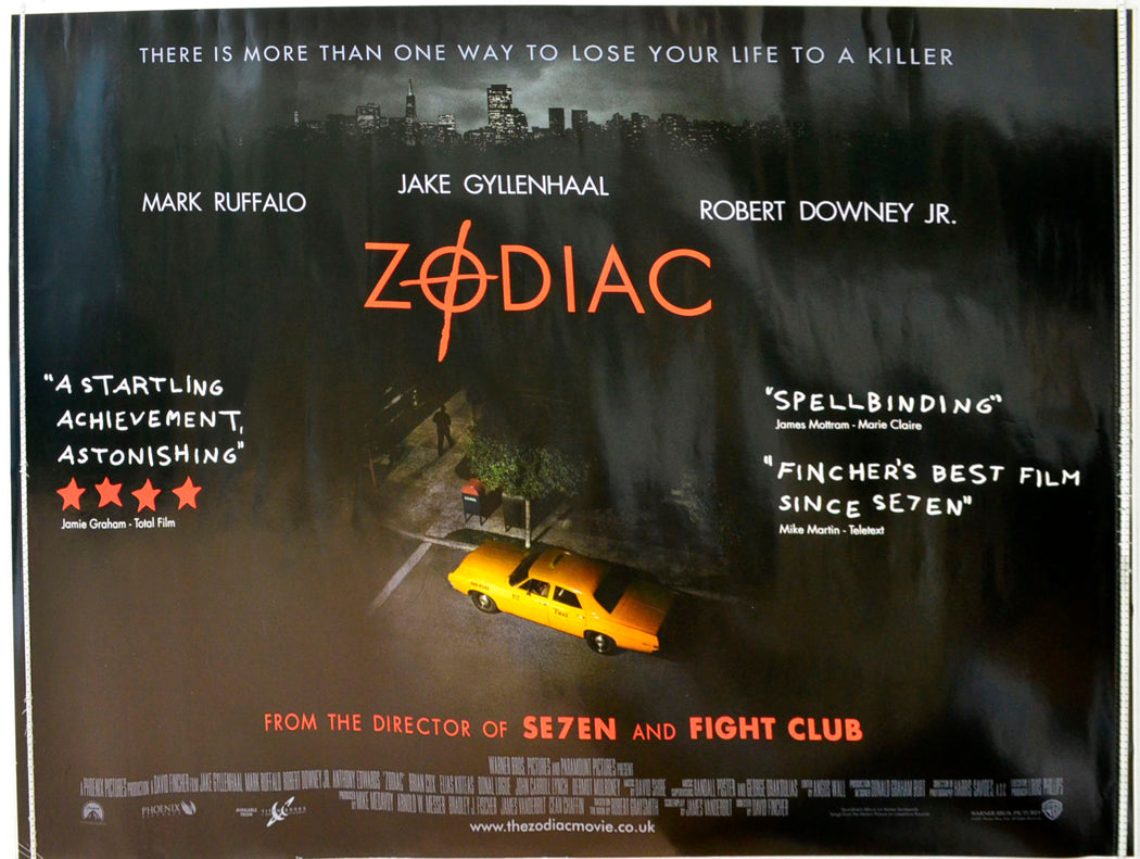 Zodiac Original British Quad Poster - Film Poster - Movie Poster