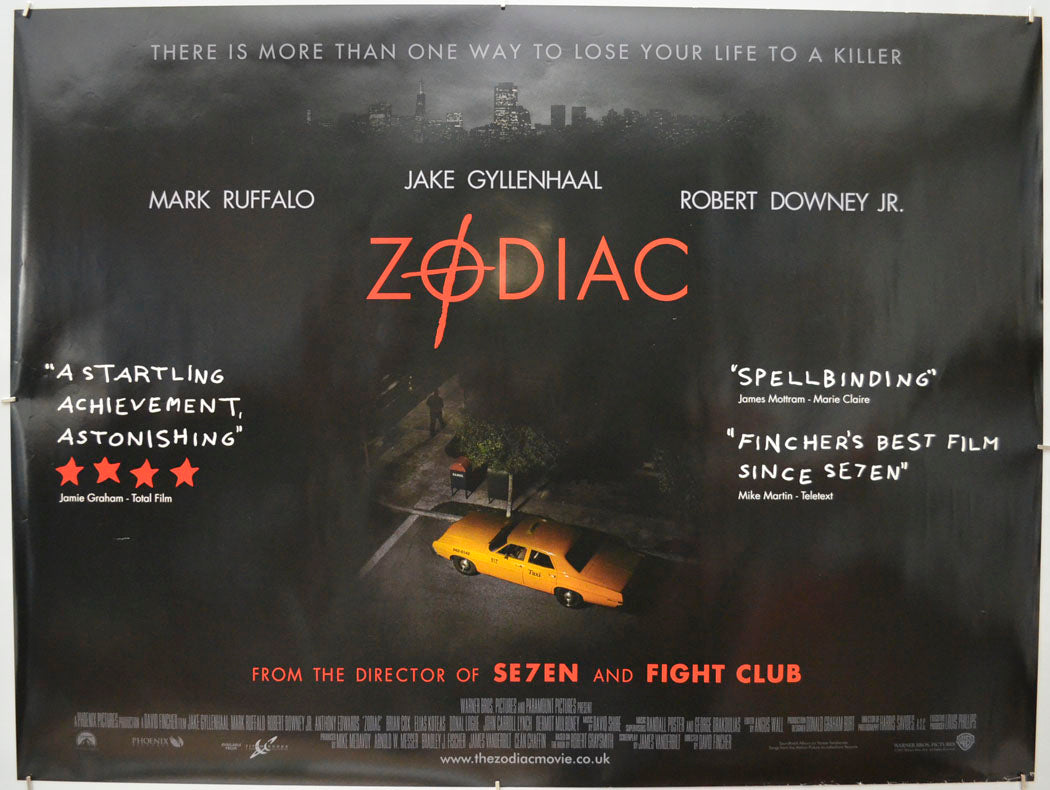 Zodiac Original Quad Poster - Film Poster - Movie Poster