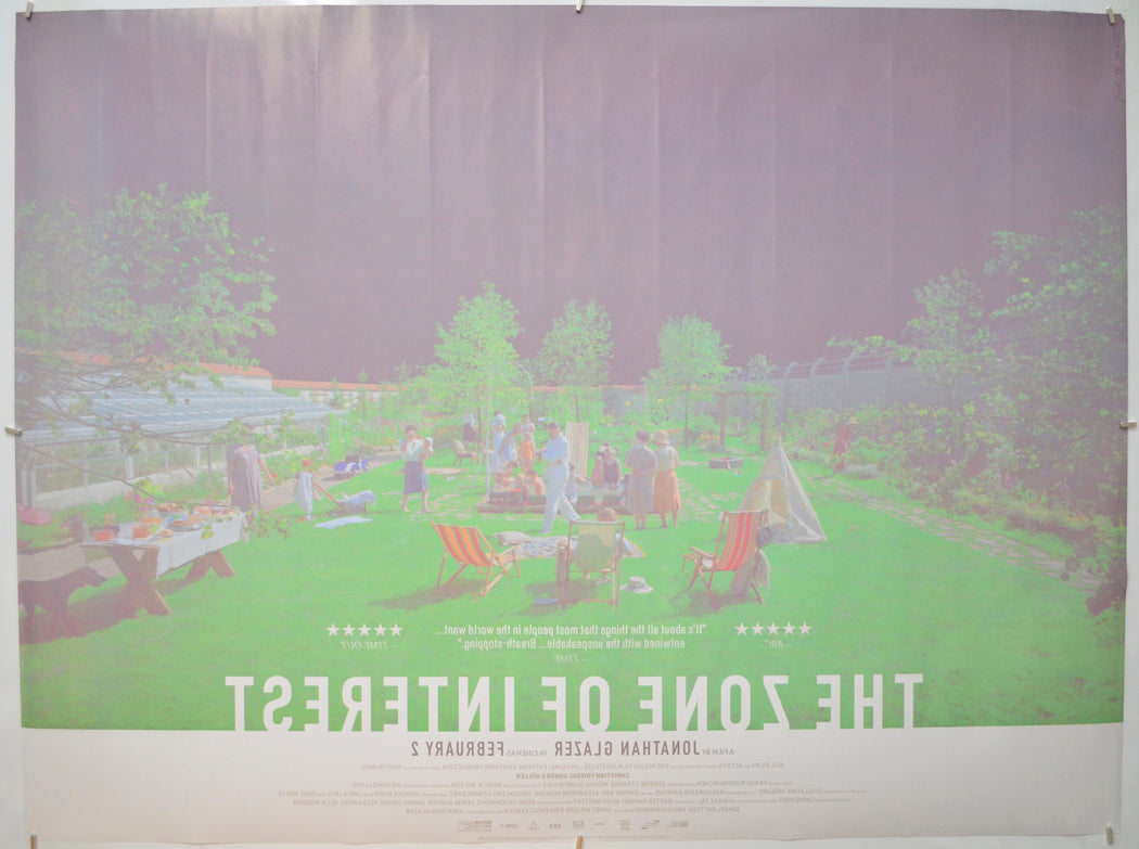 THE ZONE OF INTEREST (Back) Cinema Quad Movie Poster