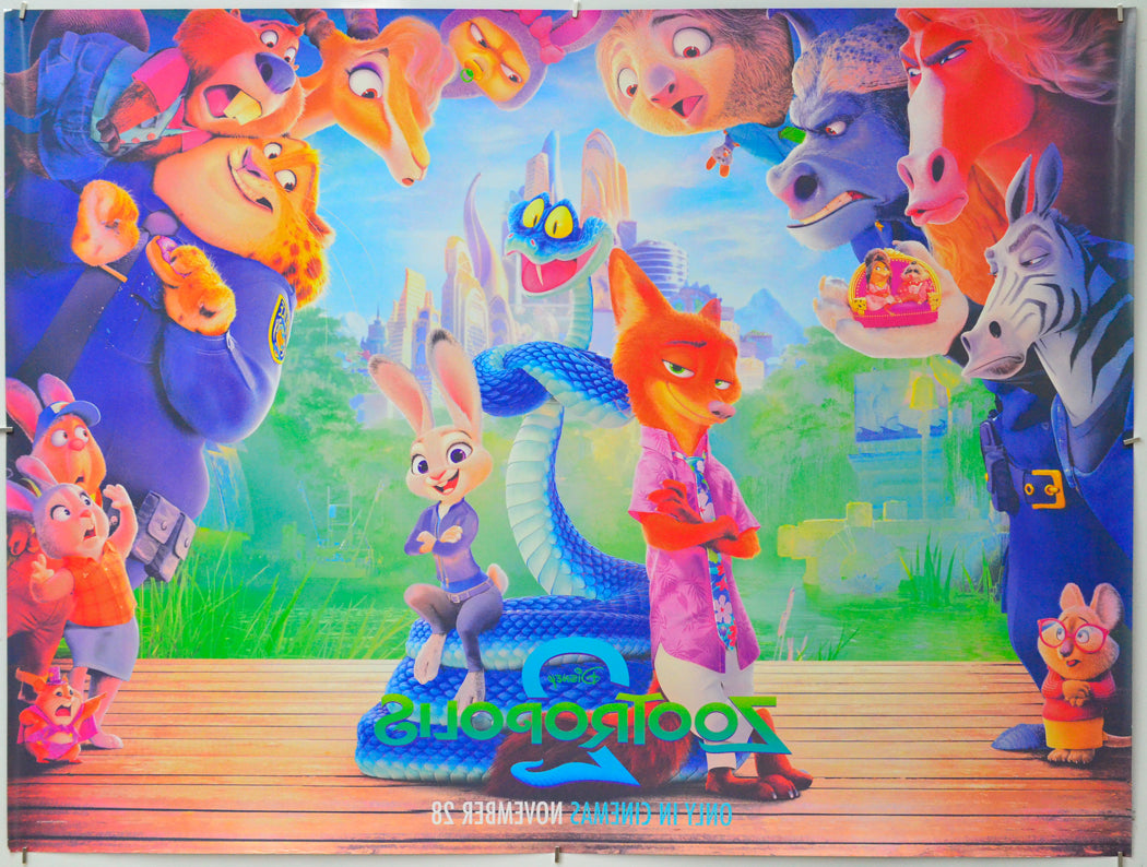 Zootropolis 2 (Back) Cinema Quad Movie Poster