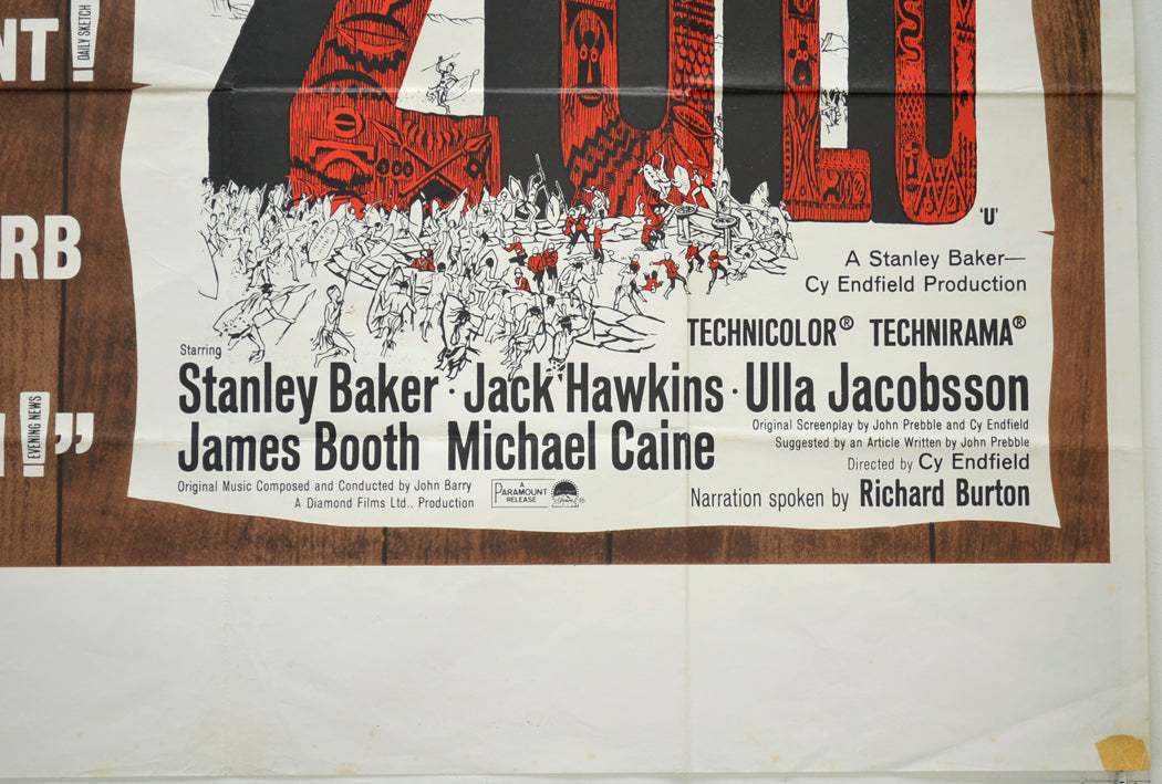 ZULU (Bottom Right) Cinema Quad Movie Poster