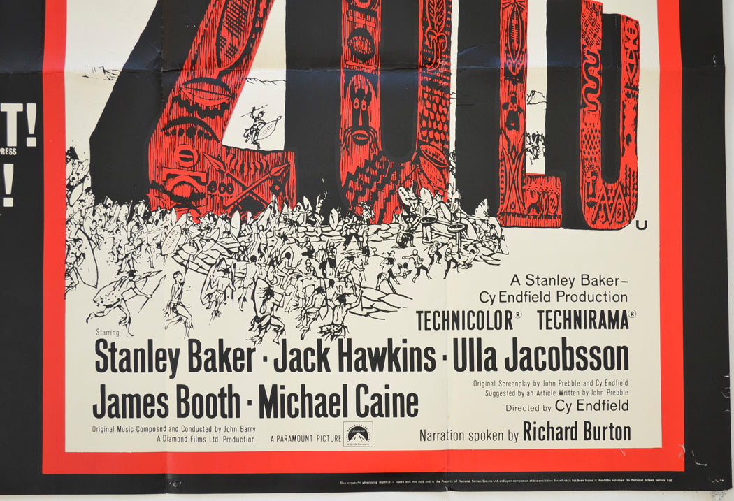 ZULU (Bottom Right) Cinema Quad Movie Poster