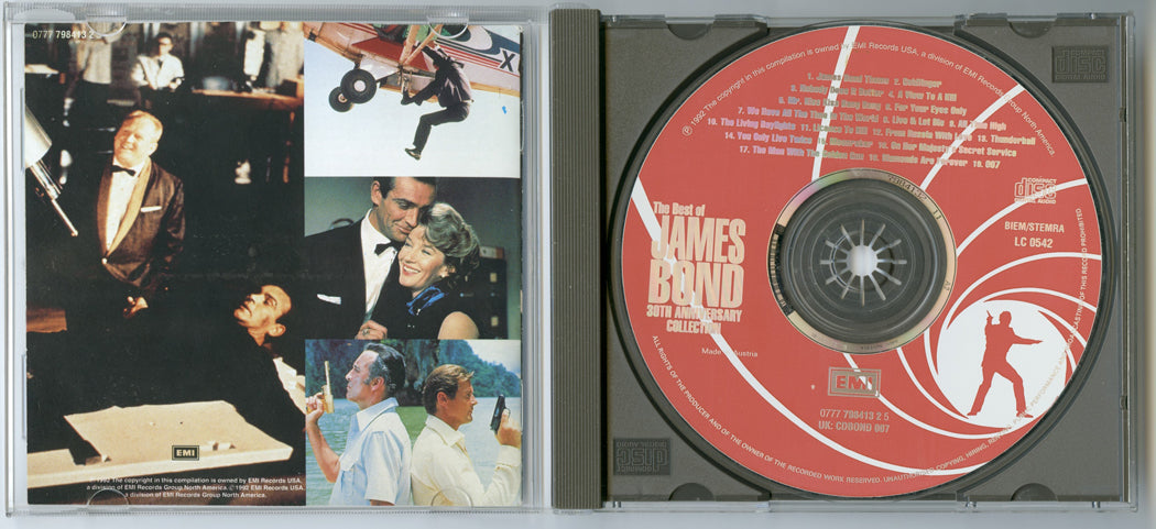 007 : THE BEST OF JAMES BOND 30TH ANNIVERSARY COLLECTION Original CD Soundtrack (Inside) 