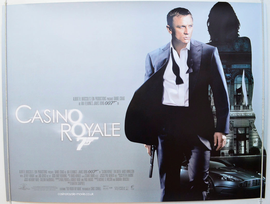 007 : Casino Royale   (James Bond) Original British Quad Poster - Film Poster - Movie Poster