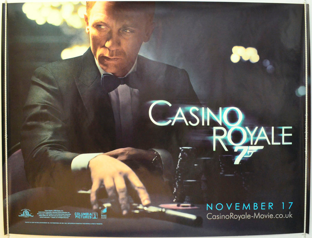 007 : Casino Royale  (James Bond)  (Teaser / Advance Version)   Original British Quad Poster - Film Poster - Movie Poster 