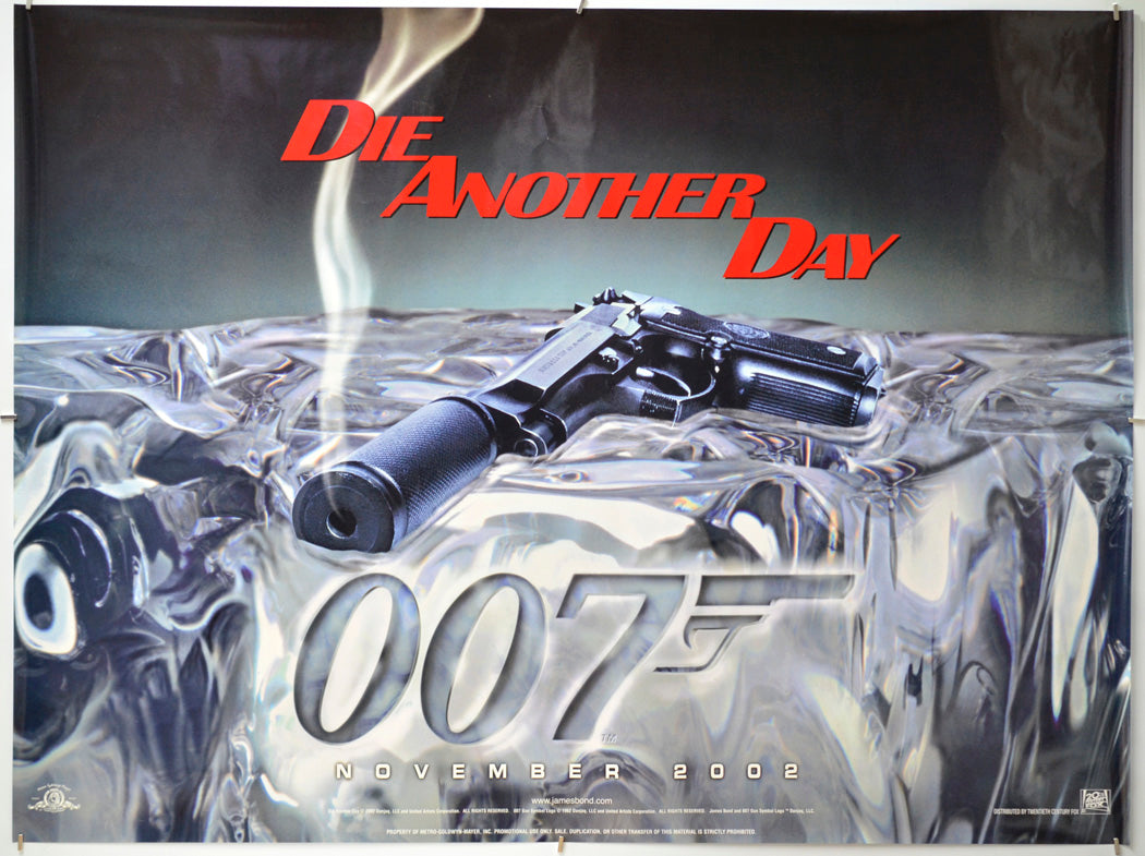 007 : Die Another Day - Original Quad Poster - Film Poster - Movie Poster