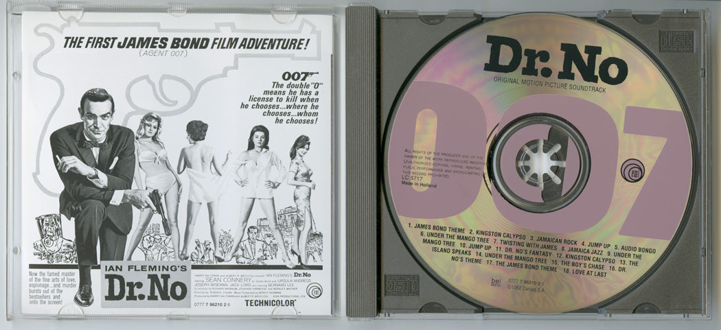 007 : DR. NO Original CD Soundtrack (Inside) 