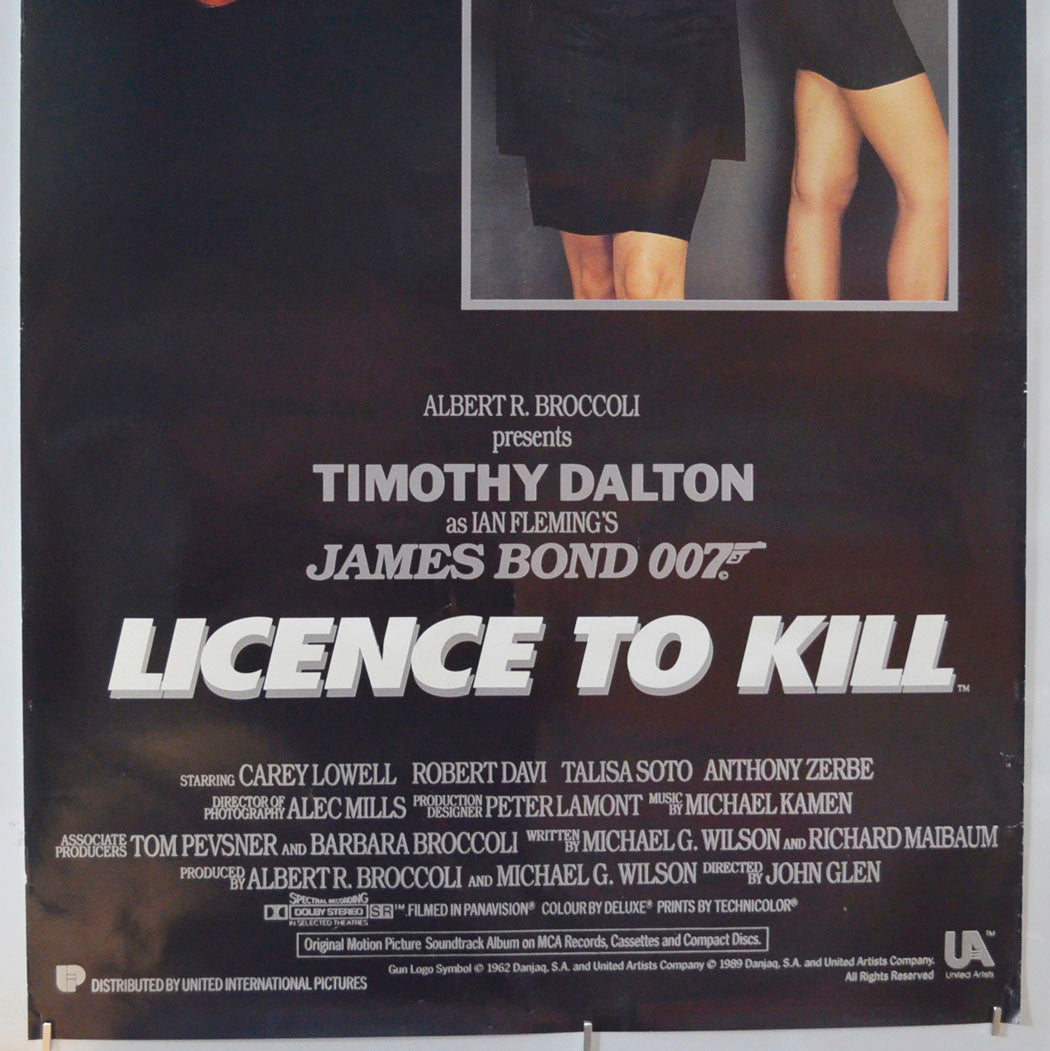 007 : LICENCE TO KILL (Bottom) Cinema Door Panel Movie Poster 