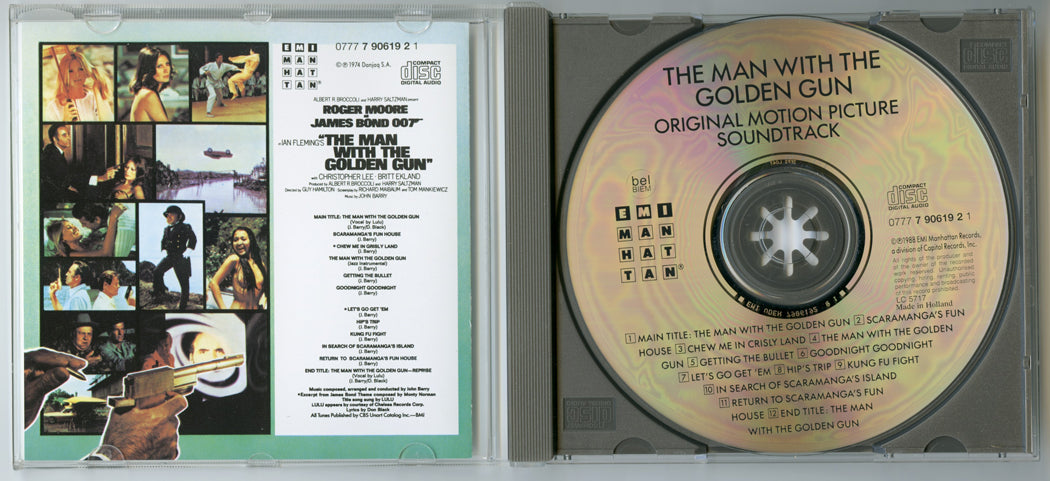 007 : THE MAN WITH THE GOLDEN GUN Original CD Soundtrack (Inside) 