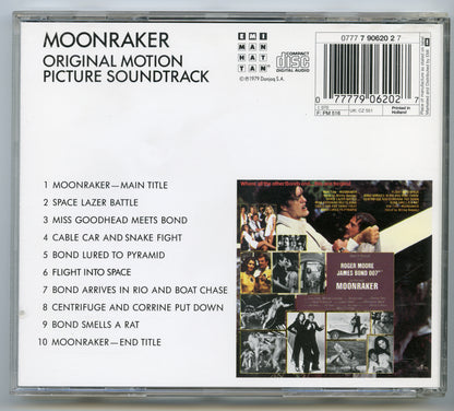 007 : MOONRAKER Original CD Soundtrack (back) 