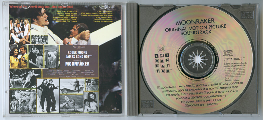 007 : MOONRAKER Original CD Soundtrack (Inside) 