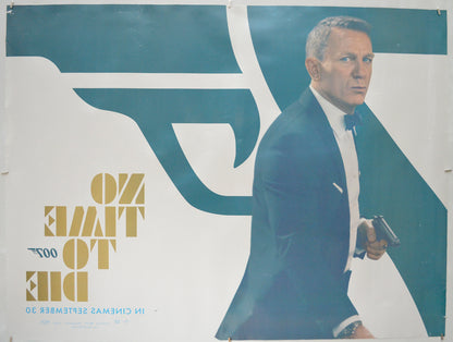 007 : NO TIME TO DIE (Back) Cinema Quad Movie Poster 